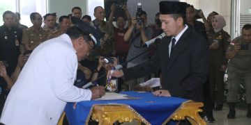 91 Kepala Desa di Lantik Langsung oleh Wakil Bupati Lampung Utara