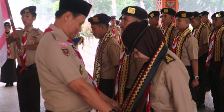 Pj Bupati Lambar Lepas Langsung Peserta Raimuna Nasional