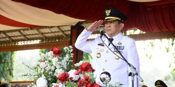 Pj Bupati M Firsada Pimpin Upacara HUT ke 78 RI