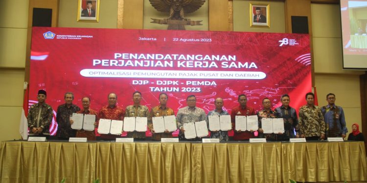 Pemkab Lambar MoU dengan DJP dan DJPK