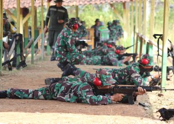 Asah Kemampuan Menembak, Kodim 0410/KBL Gelar Latbak Jatri TW III TA 2023