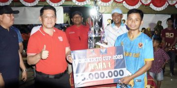 Pj Bupati Tubaba Firsada Hadiri Final Wonokerto Cup 2023