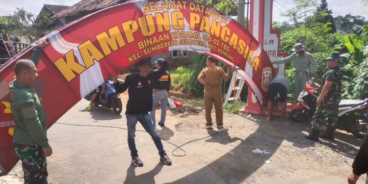 Kampung Pancasila Wujudkan Persatuan dan Harmoni Bermasyarakat di Wilayah Koramil 410-02/TBS