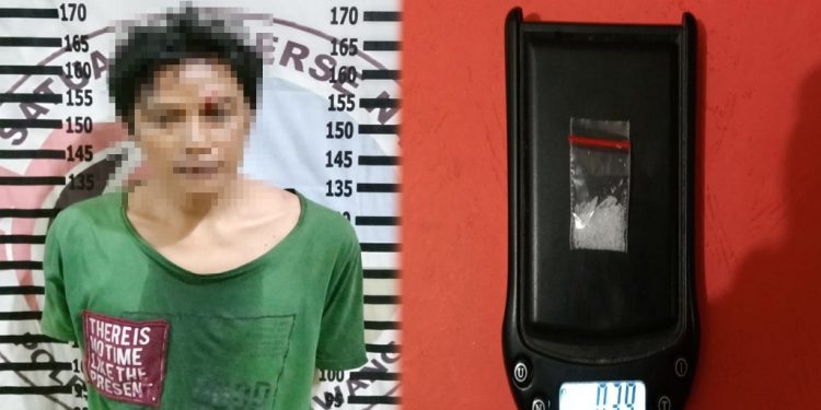 Satrenarkoba Polres Tulang Bawang Tangkap Warga Sungai Menang di Rawa Jitu Selatan