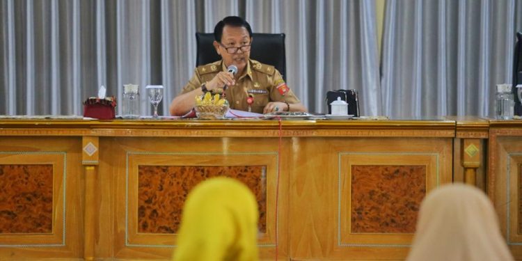 Pemkab Lambar Gelar Rapat Pemantapan Jelang HUT ke 32