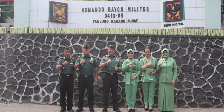 Kunjungan di Koramil 05/TKP, Dandim 0410/KBL Tegaskan Prajurit Bersikap Netral dan Tidak Terlibat Politik Praktis