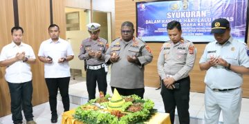 Pesan Kapolres Tulang Bawang Pada Acara Syukuran Hari Lalu Lintas Bhayangkara ke 68 Tahun 2023