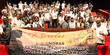 Polres Tulang Bawang Nobar Aku Rindu, AKBP Jibrael: Ada Pesan Moral untuk Bhayangkari