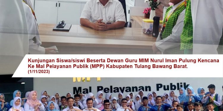 Kepala DPMPTSP Perkenalkan MPP Tubaba Saat Siswa-siswi MIM Nurul Iman Berkunjung