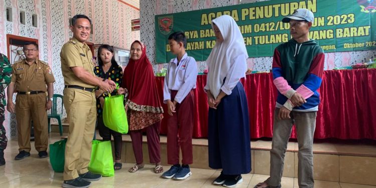 Penutupan Karya Bakti TNI 2023 di Tiyuh Gunung Katun Tanjungan