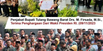 M Firsada Terima Penghargaan dari Wakil Presiden RI
