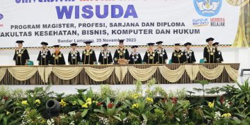 Universitas Mitra Indonesia Lepas 616 Wisudawan di Gedung Baru GSG UMITRA