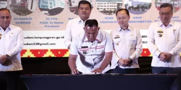 Bupati Nanang Ermanto Teken Surat Pernyataan dan Komitmen Dukung Transformasi Kesehatan di Provinsi Lampung