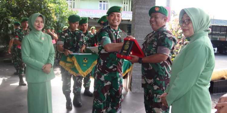 Pimpin Tradisi Corp Raport, Dandim 0410/KBL Melepas Dua Orang Perwira Terbaik