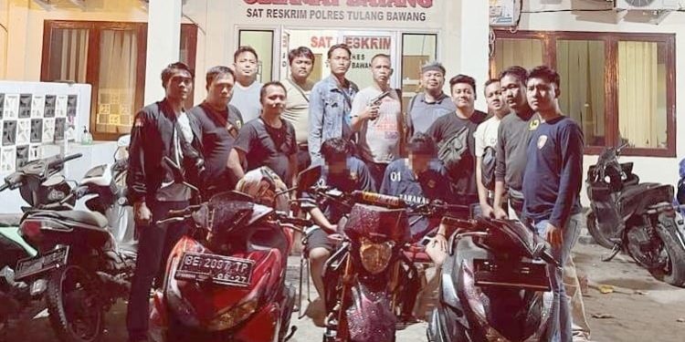 Tekab 308 Presisi Polres Tulang Bawang Tangkap Dua Pemuda yang Jadi Pelaku Spesialis Curas, Salah Satunya Merupakan Satpam