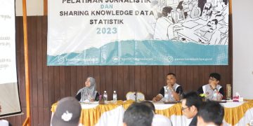 BPS Lampung Barat Gelar Pelatihan Wartawan Baca Statistik