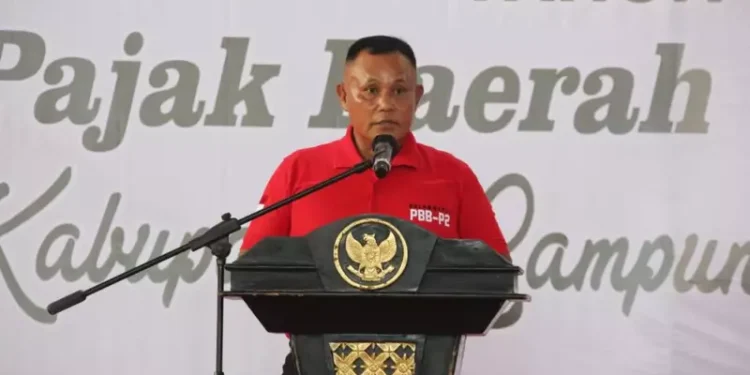 Bupati Lampung Selatan Hadiri Bulan Bakti PBB-P2 dan Pemberian Penghargaan Pemungutan PBB Tahun 2023