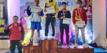 Atlet Tinju Lampung Selatan Borong Mendali di Kejuaraan Amatir Gubernur Cup
