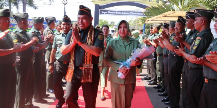 Kodim 0410/KBL Gelar Penyambutan Dandim Baru