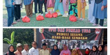 FPII dan Pemkab Tuba Salurkan Bantuan Sembako