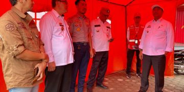 Pastikan Berjalan Aman Dan Kondusif, Pj. Bupati Lambar Tinjau Posko Pengamanan Nataru