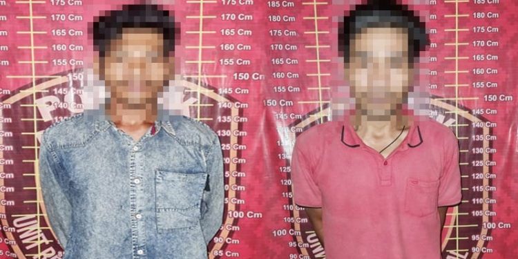 Polsek Dente Teladas Dibantu Warga Tangkap Dua Pelaku Curat yang Beraksi di Kampung Sendiri