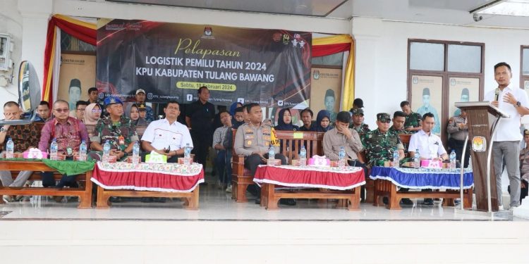 Polres Tulang Bawang Kawal Ketat Pendistribusian Logistik Pemilu ke PPK, AKBP James: Jangan Underestimate