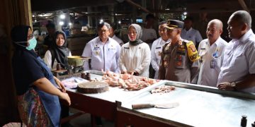 Jelang Bulan Suci Ramadhan, Kapolres Bersama Forkopimda Tubaba Cek Komoditi Ketersediaan Bahan Pokok