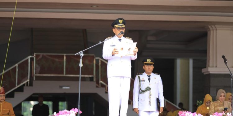 Pj Bupati Qudrotul Ikhwan Pimpin Langsung Upacara Peringatan HUT Tuba ke 27