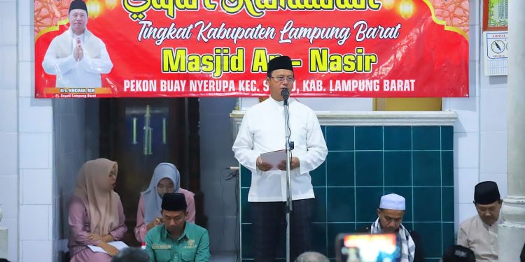 Safari Ramadhan Pj Bupati Lampung Barat Kunjungi Masjid An-Nasir