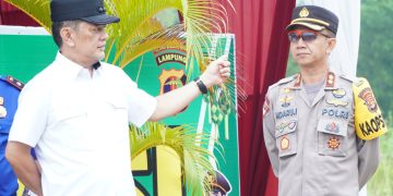 Kapolres dan Pj.Bupati Tulang Bawang Barat Monitoring Pos Pam Ops Ketupat Krakatau 2024