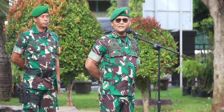 Usai Cuti Lebaran, Ratusan Personel Kodim 0410/KBL Laksanakan Apel Pengecekan