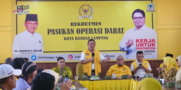 Golkar Bandar Lampung Sambut Hangat Hanan A Rozak Bersama Pengurus DPP