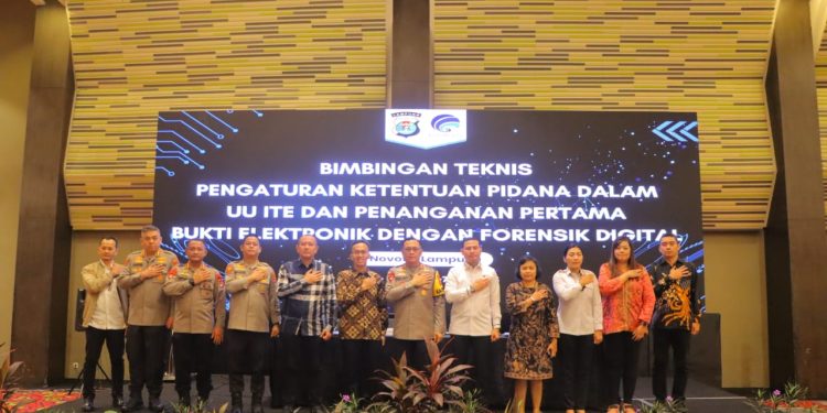 Kapolda Lampung Buka Pelatihan Bimbingan Teknis UU ITE Mengenai Kejahatan Digital