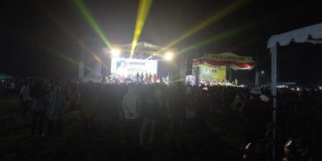 Polres Tubaba Amankan Gebyar Lampung Maju di Lapangan Tiyuh Pulung Kencana