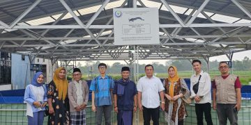 Bacagub Hanan Serahkan Bantuan Bioflok di Pondok Pesantren Darul Huda, Kota Gajah, Lampung Tengah