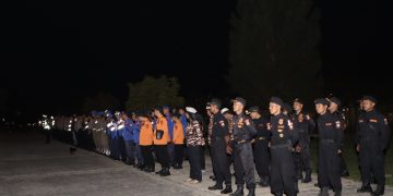 Kerahkan 180 Personil Polres Tubaba Amankan Malam Takbiran Idul Adha1445 H