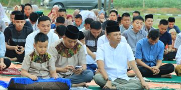 Kapolres Tubaba Laksanakan Sholat Idul Adha Bersama Warga