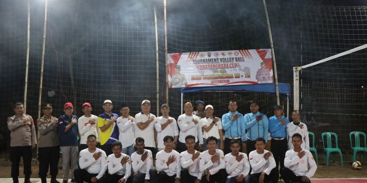 Kapolres Tubaba Membuka Turnamen Volly Ball Kapolres Cup dalam Rangka HUT Bhayangkara ke 78
