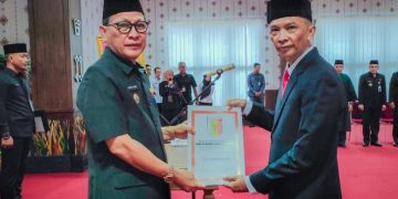 PJ Bupati Tulang Bawang Lantik 2 Pejabat Pimpinan Tinggi Pratama,Salah Satunya Kepala Dinas Kominfo