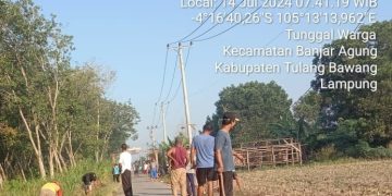 Kampung Dwi Warga Tunggal Jaya, Lakukan Kegiatan Pembangunan Rutin Gorong-gorong