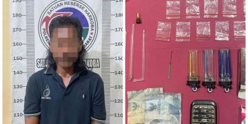 Seorang Pria Paruh Baya di Tangkap Polisi Kedapatan Simpan Sabu