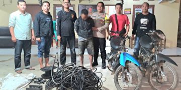 Polsek Banjar Tangkap Pelaku Curat Spesialis Kabel Tower Provider, Berikut Kronologisnya