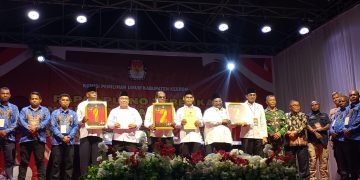 KPU Keerom Undi Nomor Urut Cabup dan Cawabup dalam Pemilu Serentak 2024