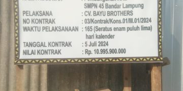 Kontraktor Pembangunan RKB SMPN 45 Bandar Lampung Dinilai Abaikan Keselamatan Pekerja dan Terkesan Tertutup