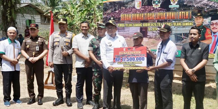 PJ Sekdakab Tuba Hadiri Launching Bedah Rumah BAZNAS