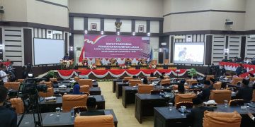 Rapat Paripurna, Sebanyak 45 Anggota DPRD OKI Masa Bakti 2024-2029 Resmi Dilantik