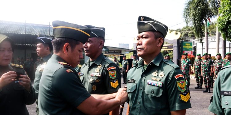 Dandim 0410/KBL Pimpin Korp Raport Kenaikan Pangkat Personel Bintara dan Tamtama