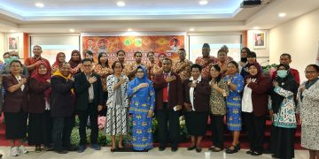 Stenly Moningka, M.MPd, Hadiri Pelantikan DPD PPNI Kabupaten Keerom