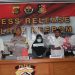 Polres Gelar Pres Release Kasus Pembunuhan di Kampung Wonorejo